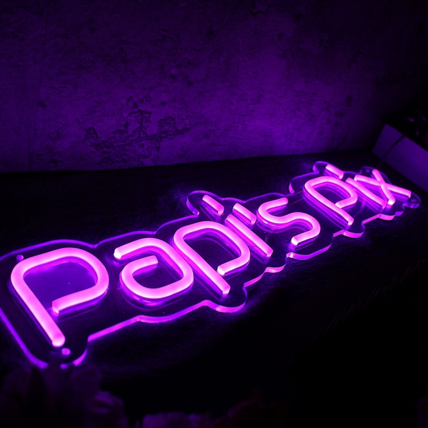 Papis Pix Purple Led Neon Sign - Shineneon