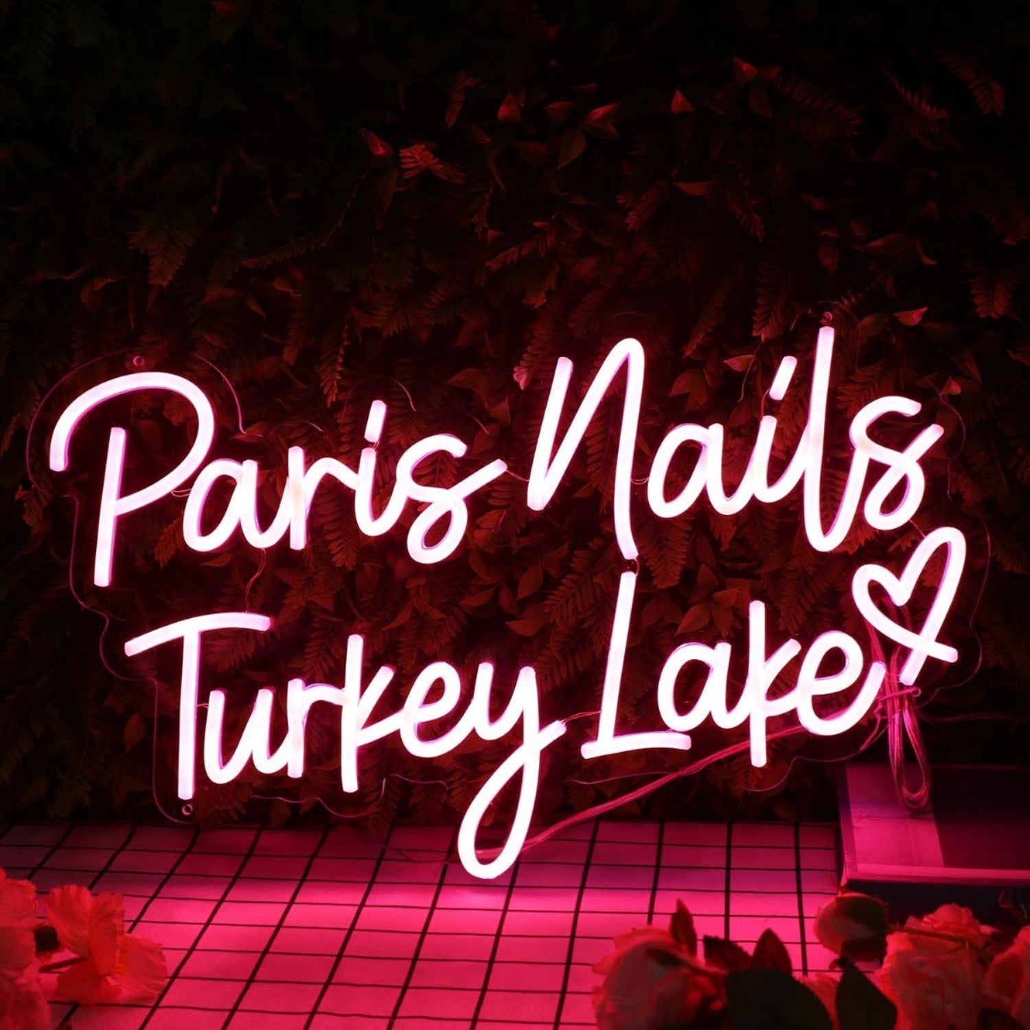 Paris Nails Turkey Lake Red Led Neon Sign | Shineneon