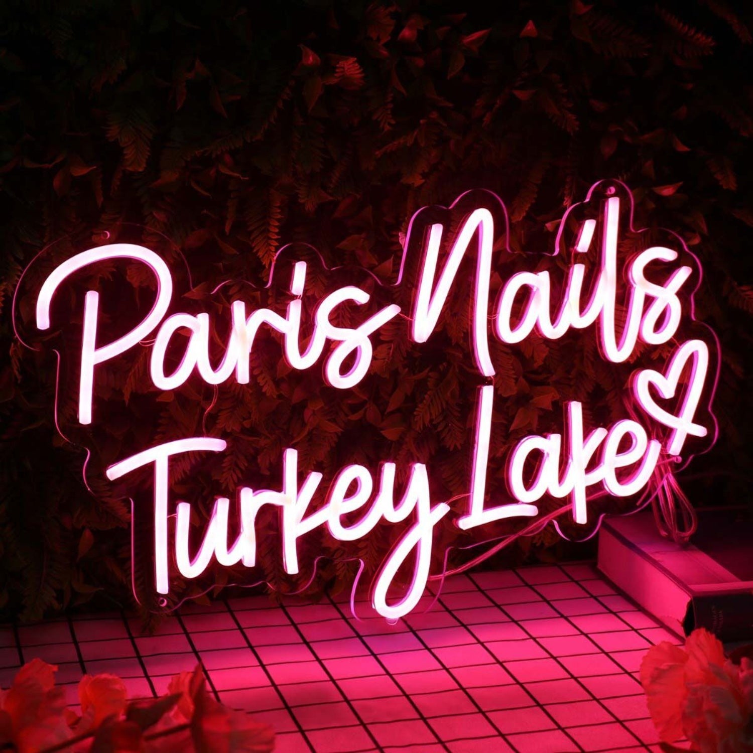 Paris Nails Turkey Lake Red Led Neon Sign | Shineneon
