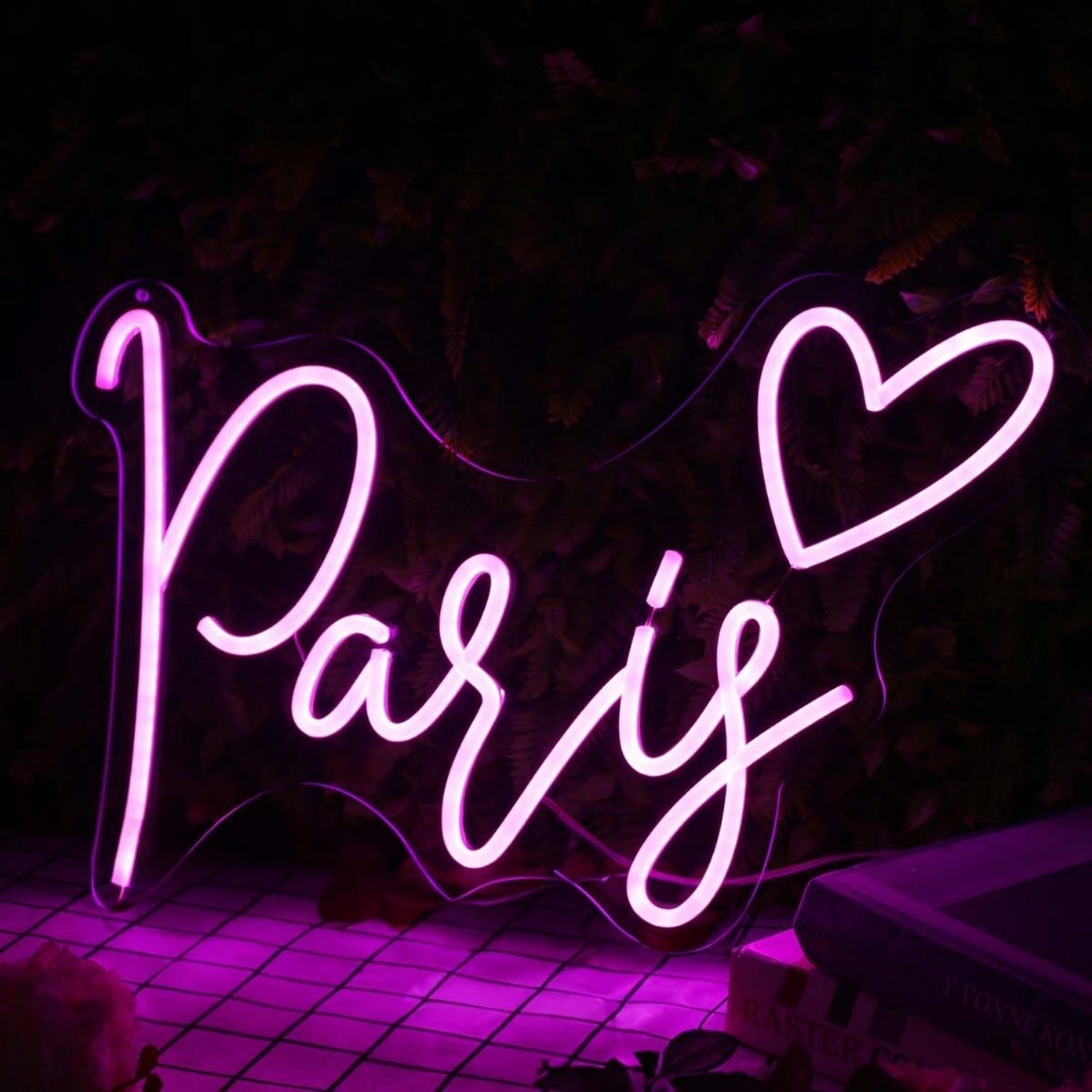Paris Purple Led Neon Sign - Shineneon