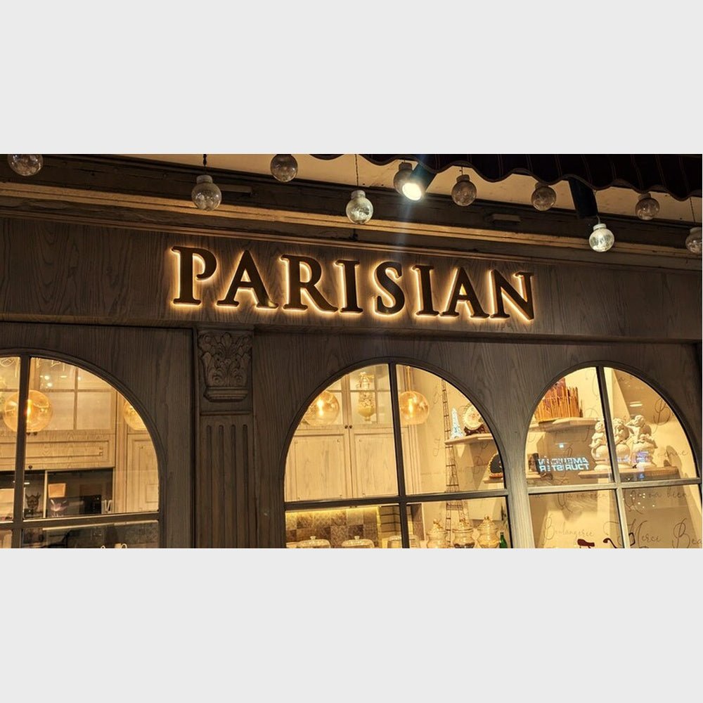 Parisian 3D Backlit Channel Letters Led Light Sign - Shineneon