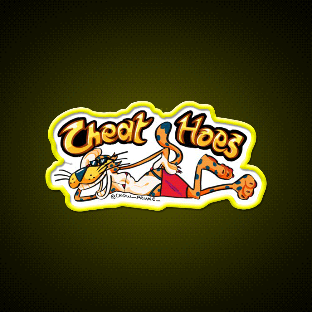 Parody Snack Food Snack Food Led Neon Sign Rgb Color - Custom LED neon sign front view
