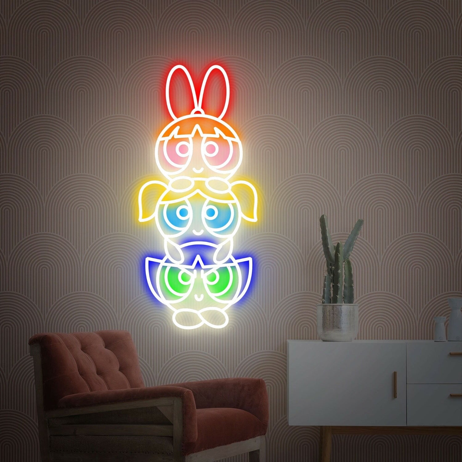 Parties And Theme Events Powerpuff Girls Led Neon Sign | Shineneon