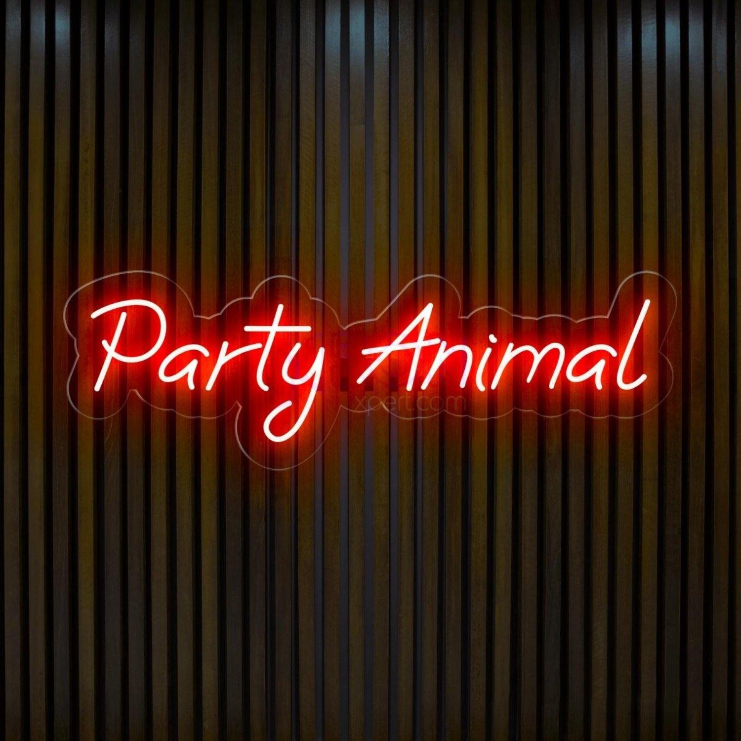 Party Animal Red Led Neon Sign Vibrant Indoor Party Decor | Shineneon