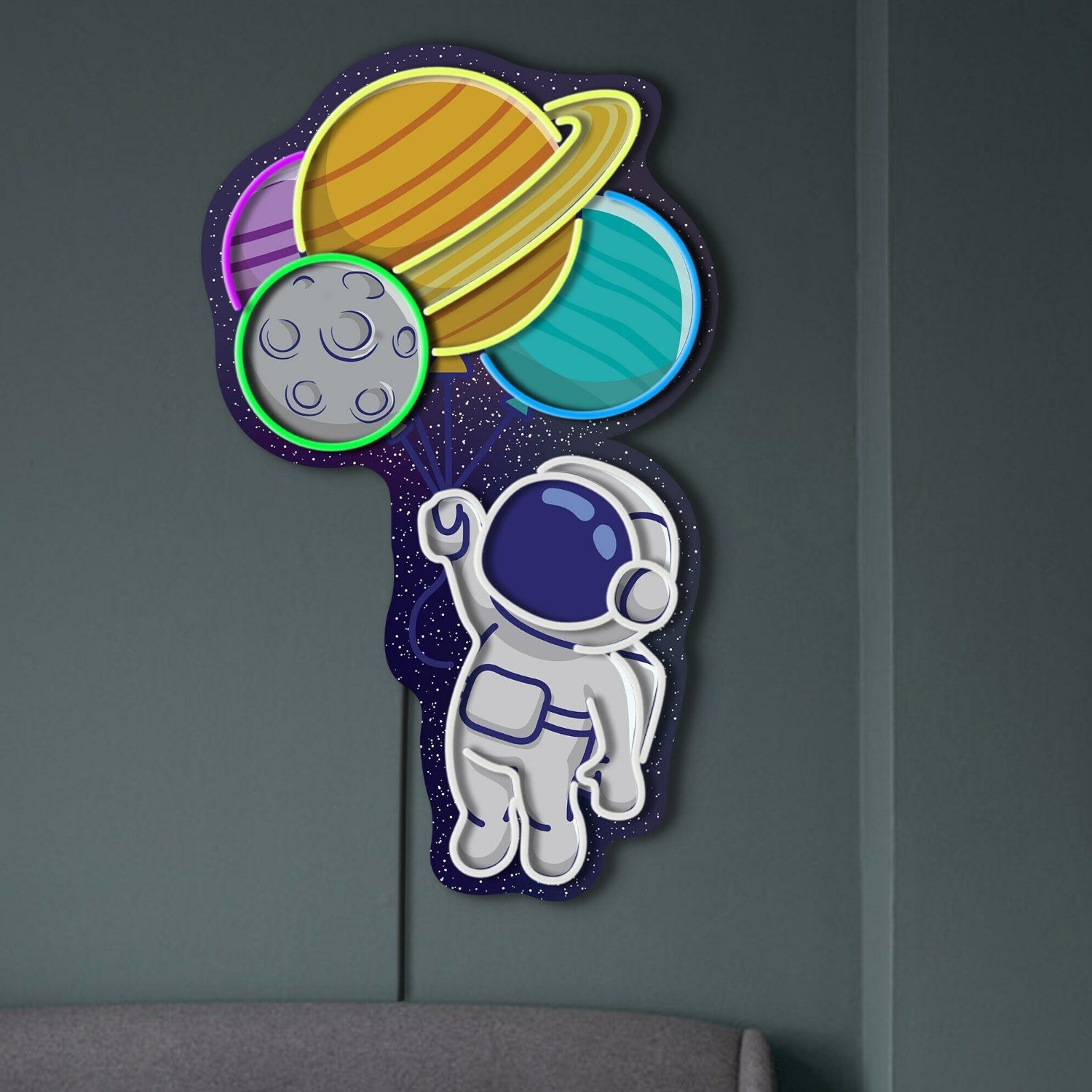 Party Astronomical Charm Of Astronaut Led Neon Sign | Shineneon