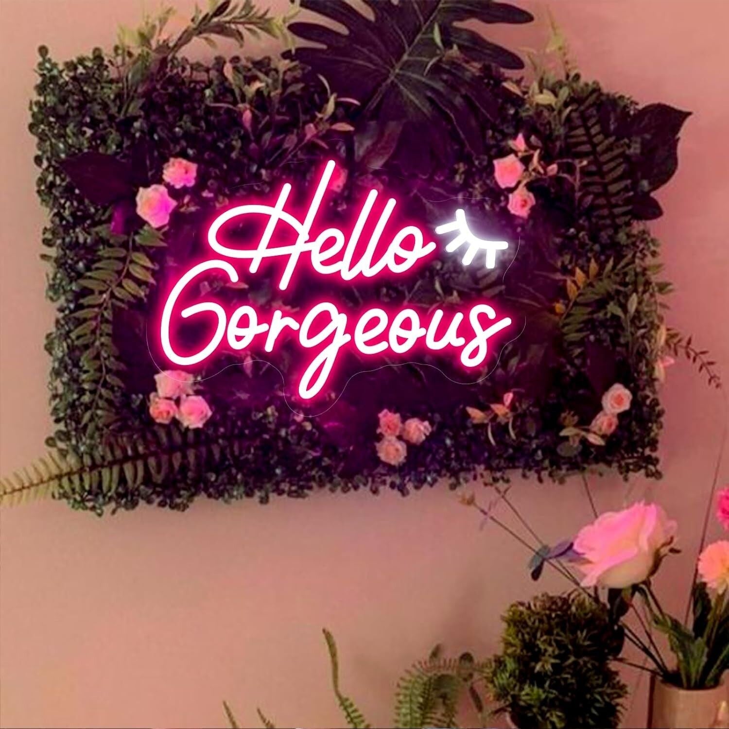 Party Deep Pink Hello Gorgeous Led Neon Sign | Shineneon