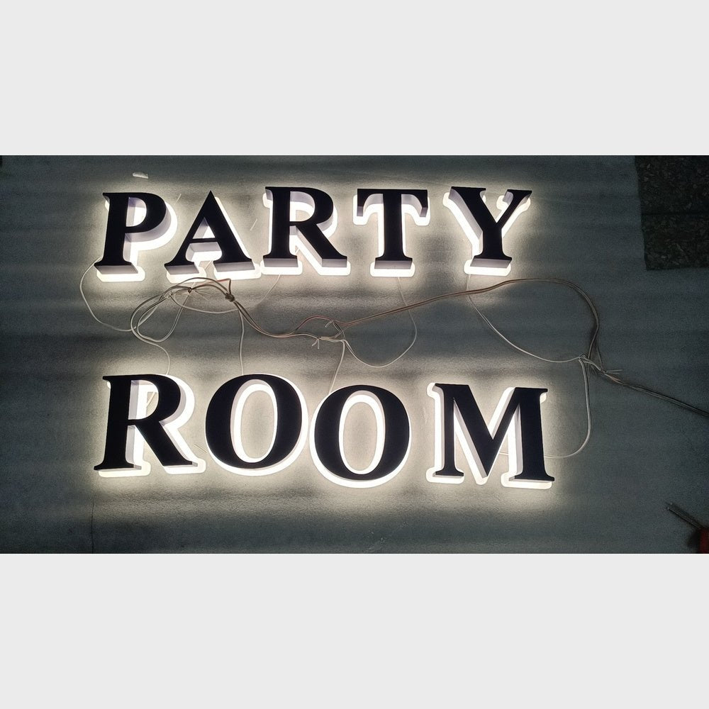 Party Room 3D Backlit Channel Letters Led Light Sign - Shineneon