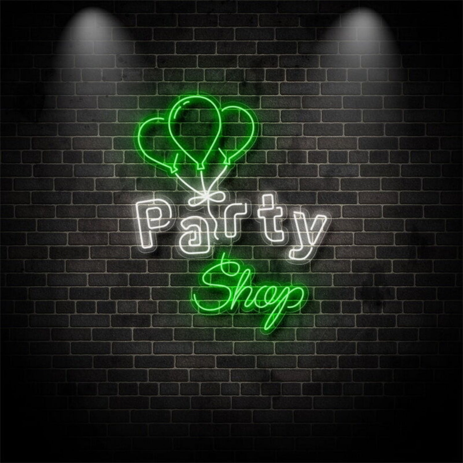Party Shop With Balloons Neon Sign | Shineneon