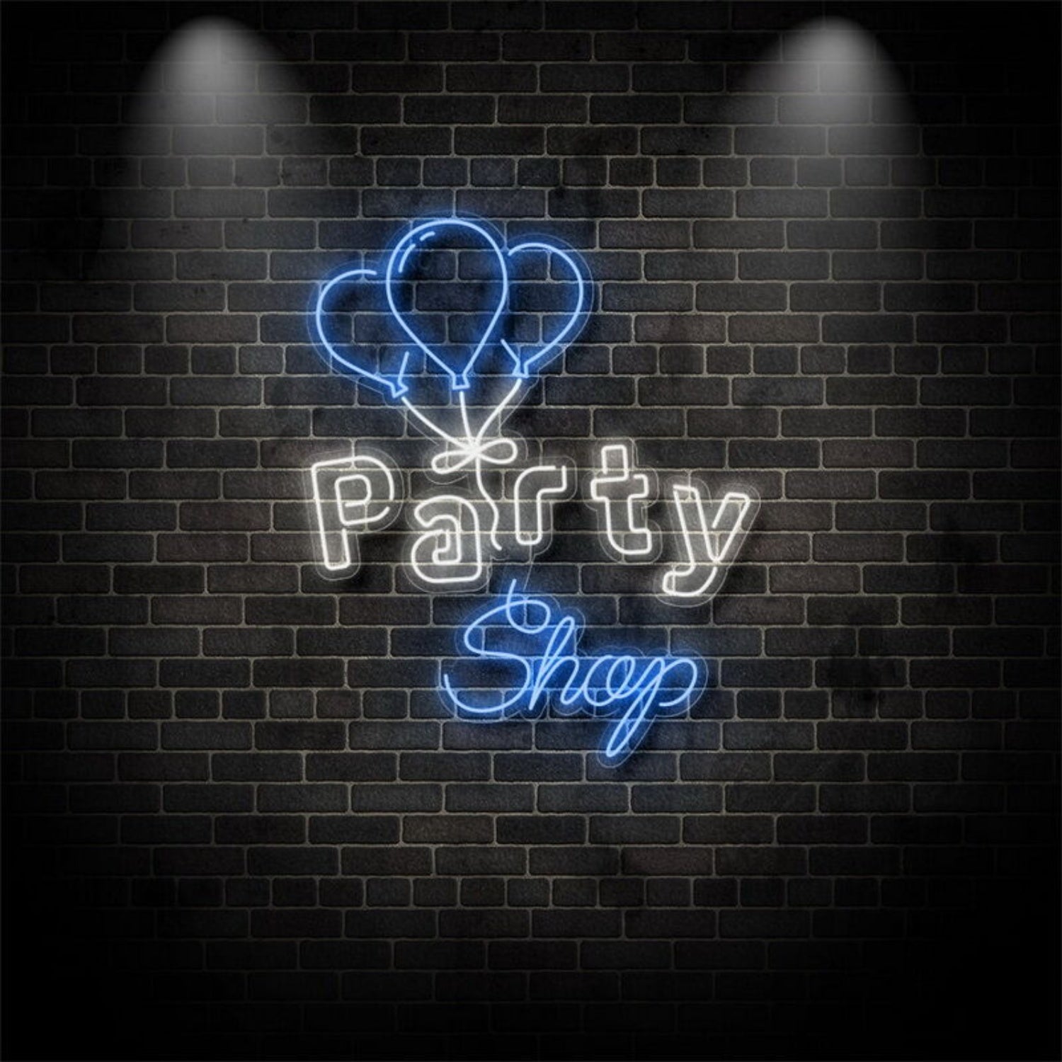 Party Shop With Balloons Neon Sign | Shineneon