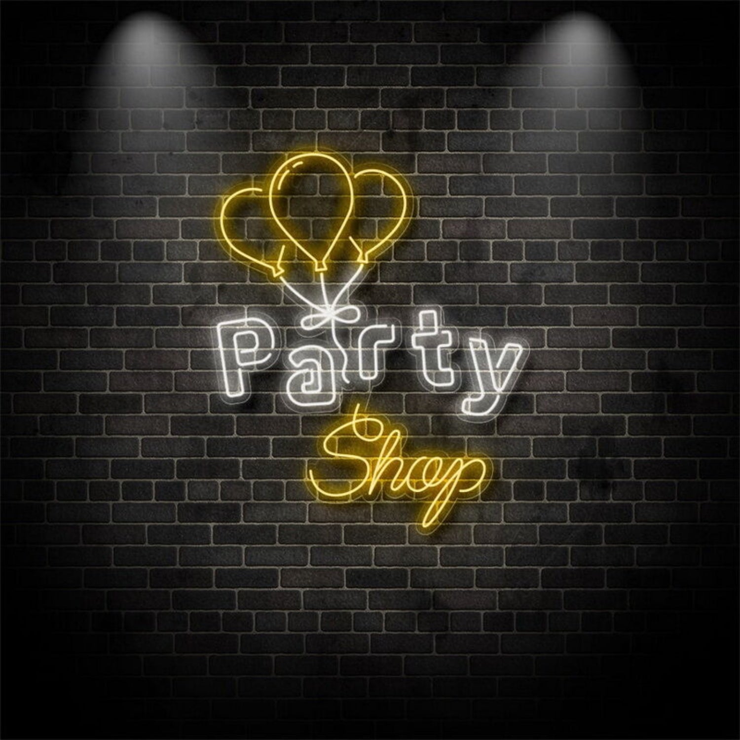 Party Shop With Balloons Neon Sign | Shineneon