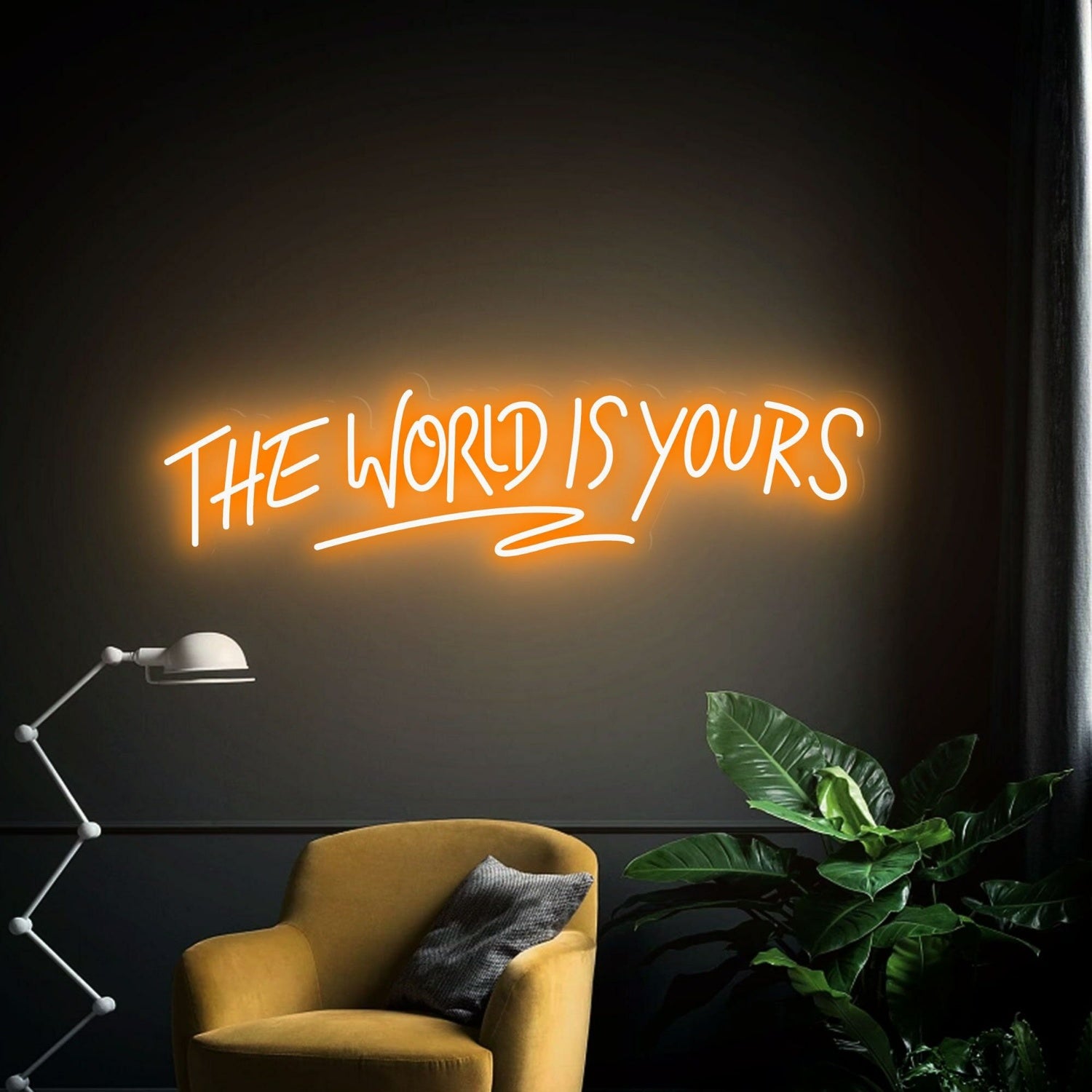 Party Space World Is Yours Led Neon Sign Wall Decor | Shineneon