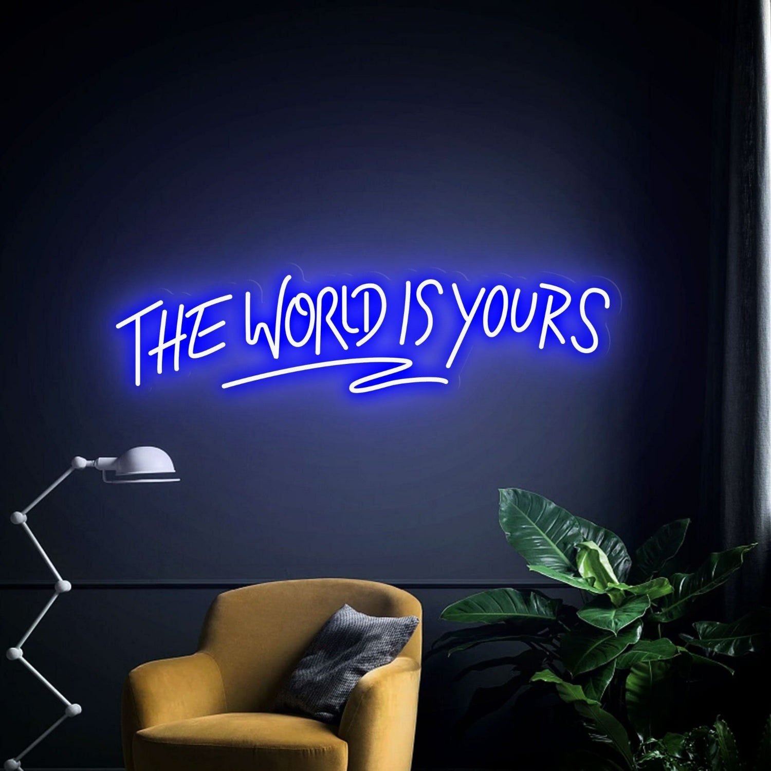Party Space World Is Yours Led Neon Sign Wall Decor | Shineneon