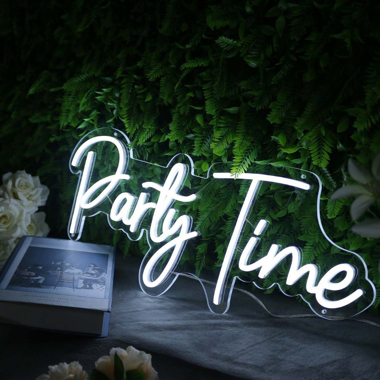 Party Time White Neon Sign | Shineneon