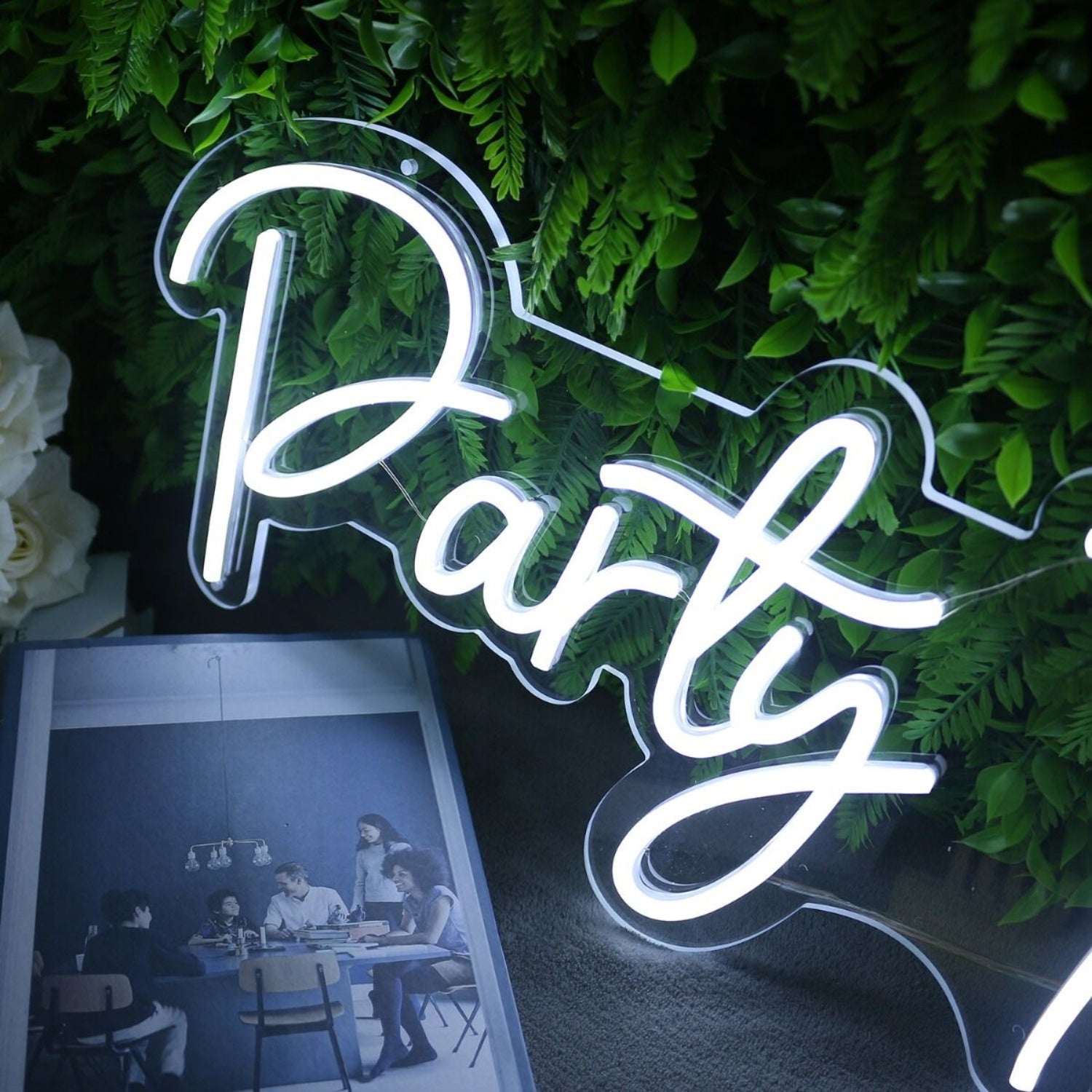 Party Time White Neon Sign | Shineneon