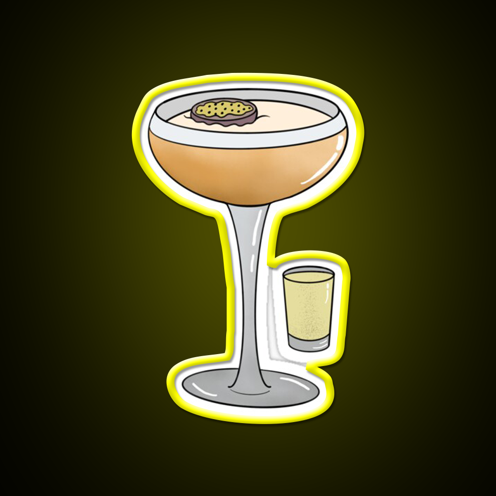 Passion Fruit Martini With Prosecco Cocktail Bar Decor Led Neon Sign Rgb Color - LED neon sign view 7