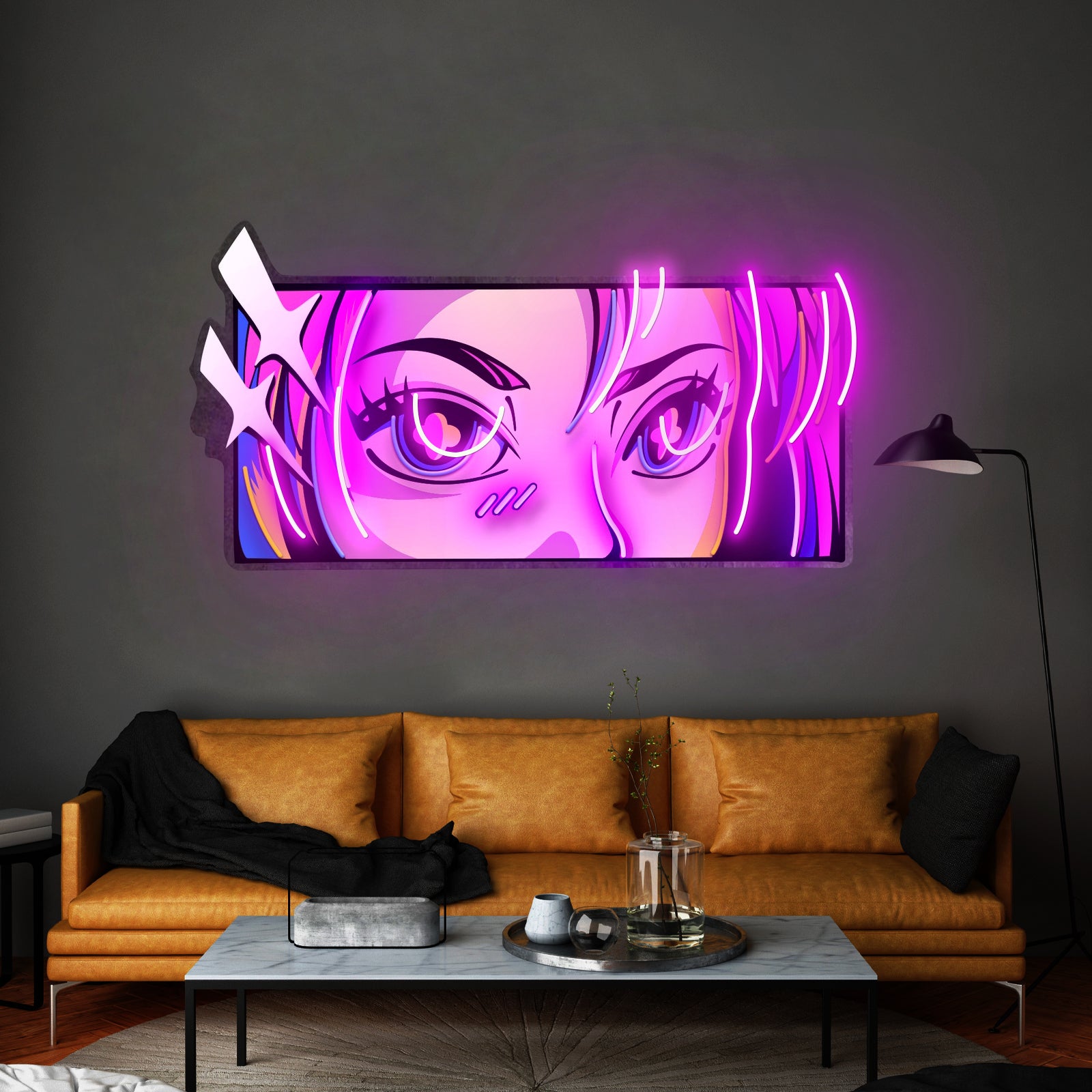 Passionate Eyes Led Neon Sign Light Pop Art Acrylic Artwork For Sale