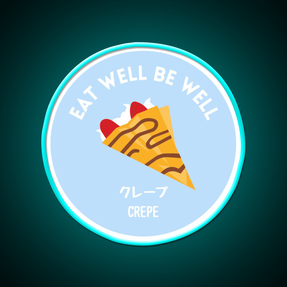 Pastel Crepe Pancake Japanese Snack Food Led Neon Sign Rgb Color - Shineneon