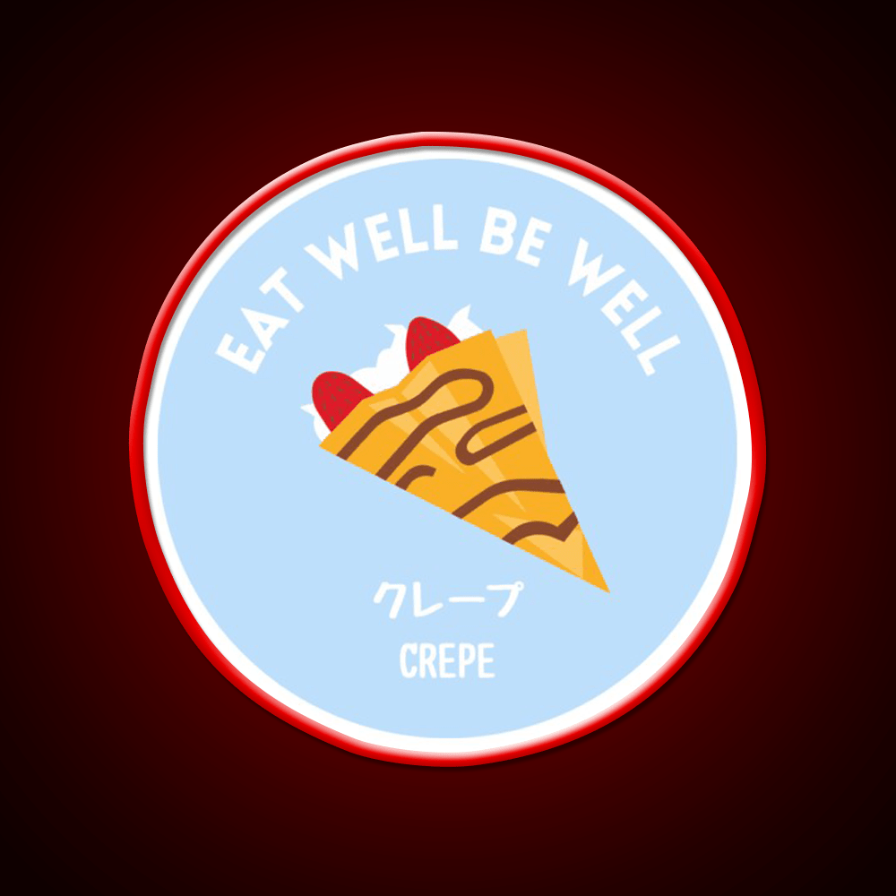 Pastel Crepe Pancake Japanese Snack Food Led Neon Sign Rgb Color - Shineneon