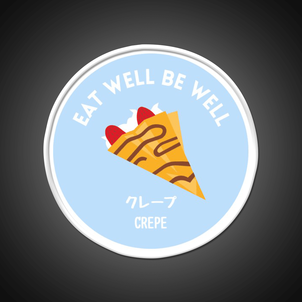 Pastel Crepe Pancake Japanese Snack Food Led Neon Sign Rgb Color - Shineneon