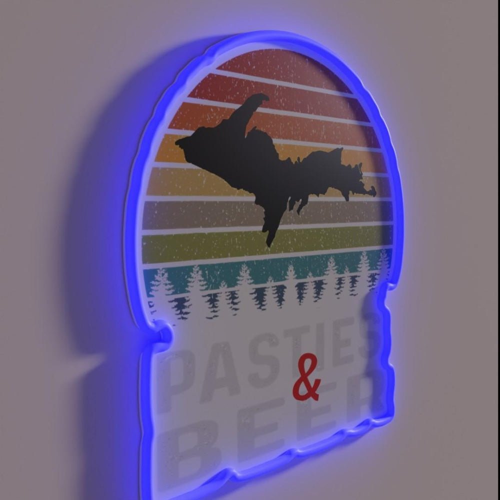 Pasties Beer Yooper 906 Upper Rgb Led Neon Sign - Shineneon