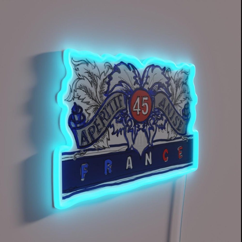 Pastis De Marseille Pop 45 France Rgb Led Neon Sign - Shineneon