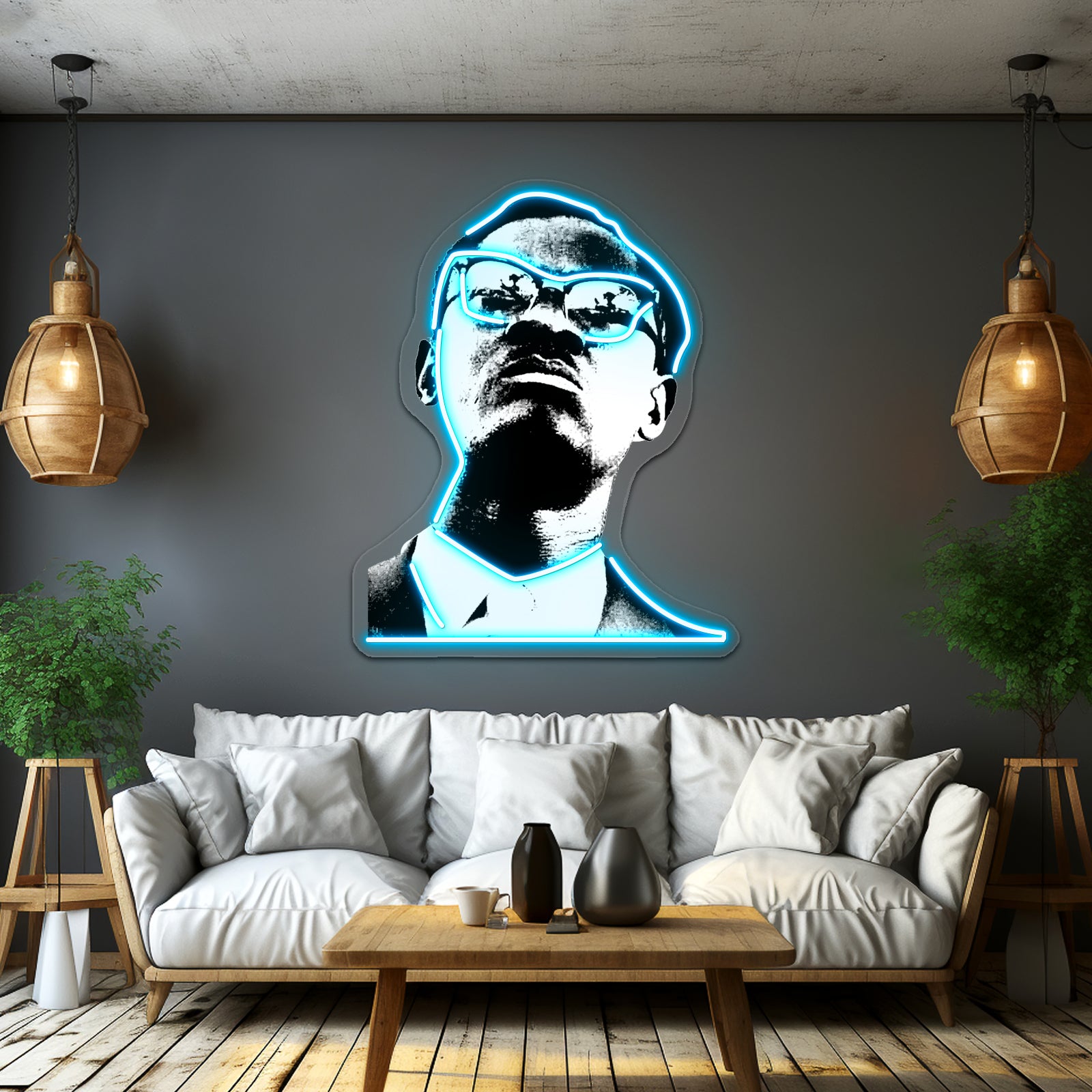 Patrice Lumumba Artwork Neon Wall Sign | Shineneon