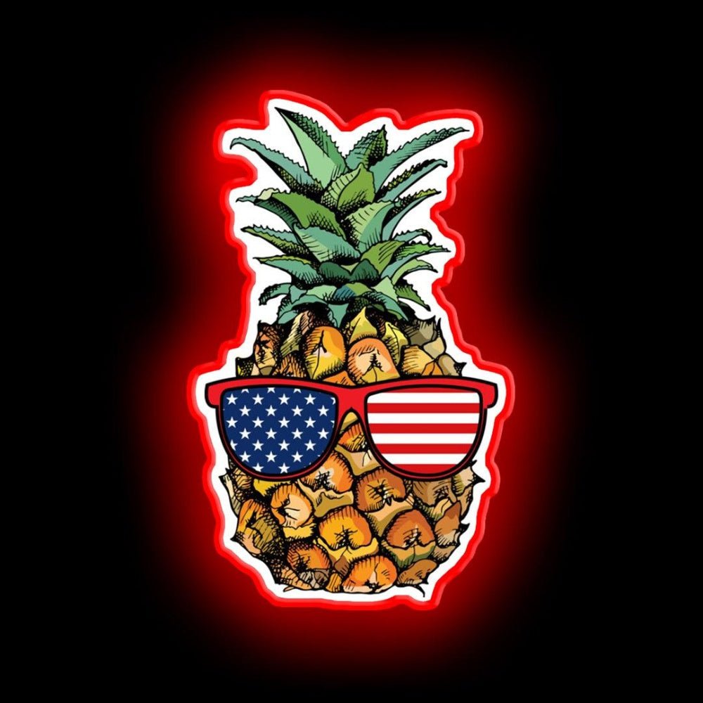 Patriotic Pineapple 4th Of July Neon Sign - Shineneon