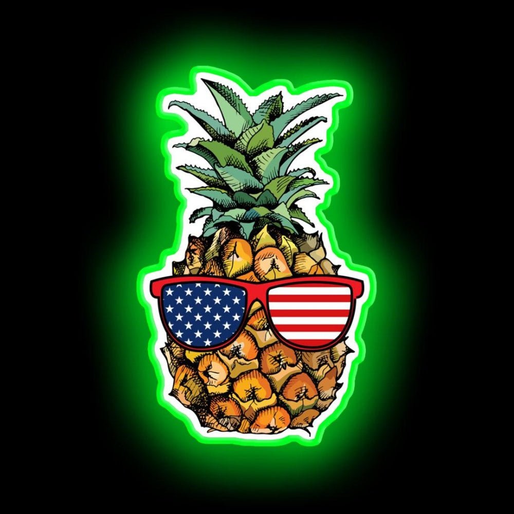 Patriotic Pineapple 4th Of July Neon Sign - Shineneon