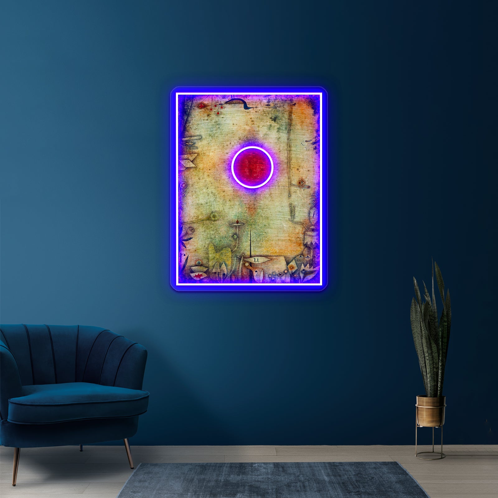 Paul Klee Hd Ad Marginem 1930 Wall Artwork Neon Signs | Shineneon