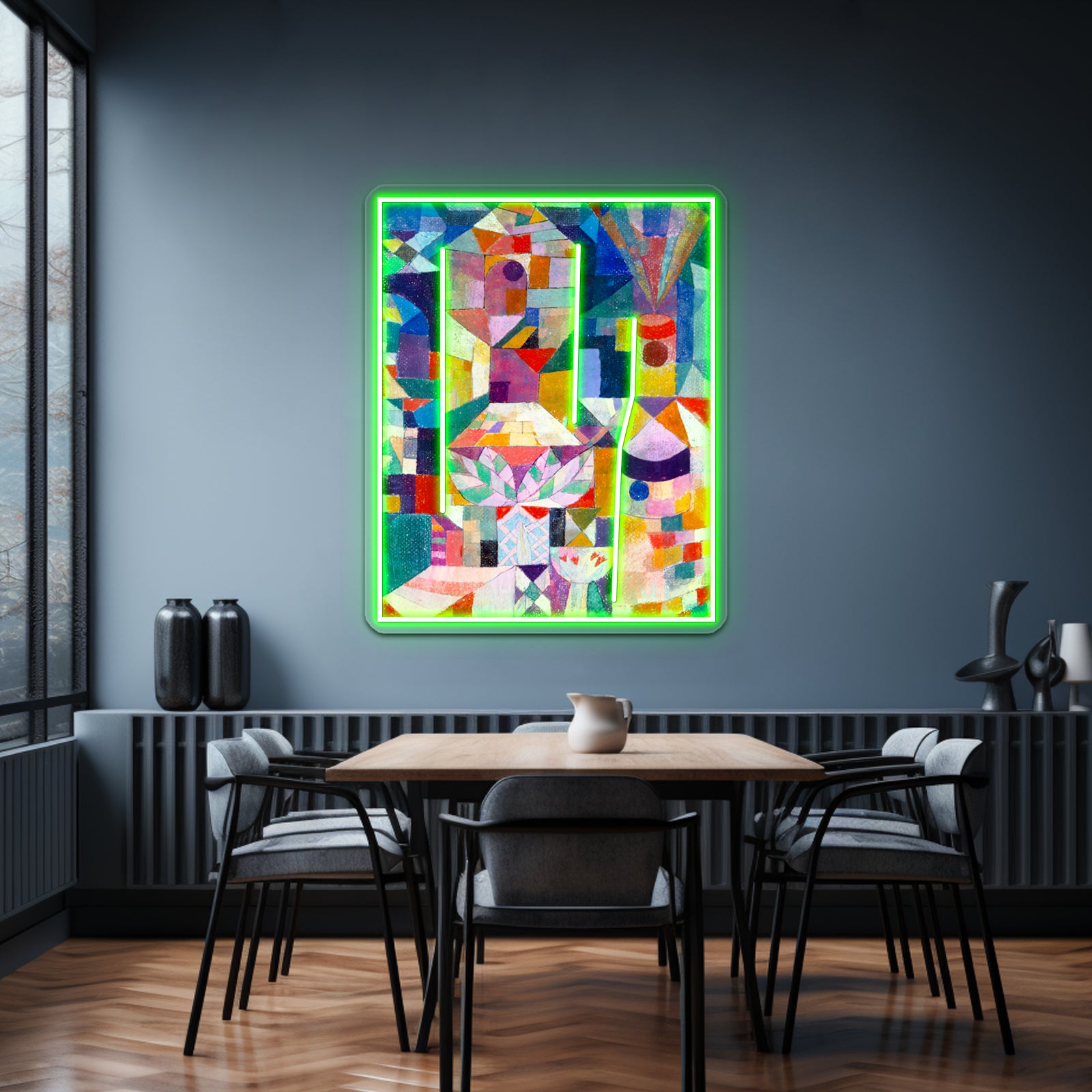 Paul Klee Hd Burggarten 1919 Wall Artwork Neon Signs | Shineneon