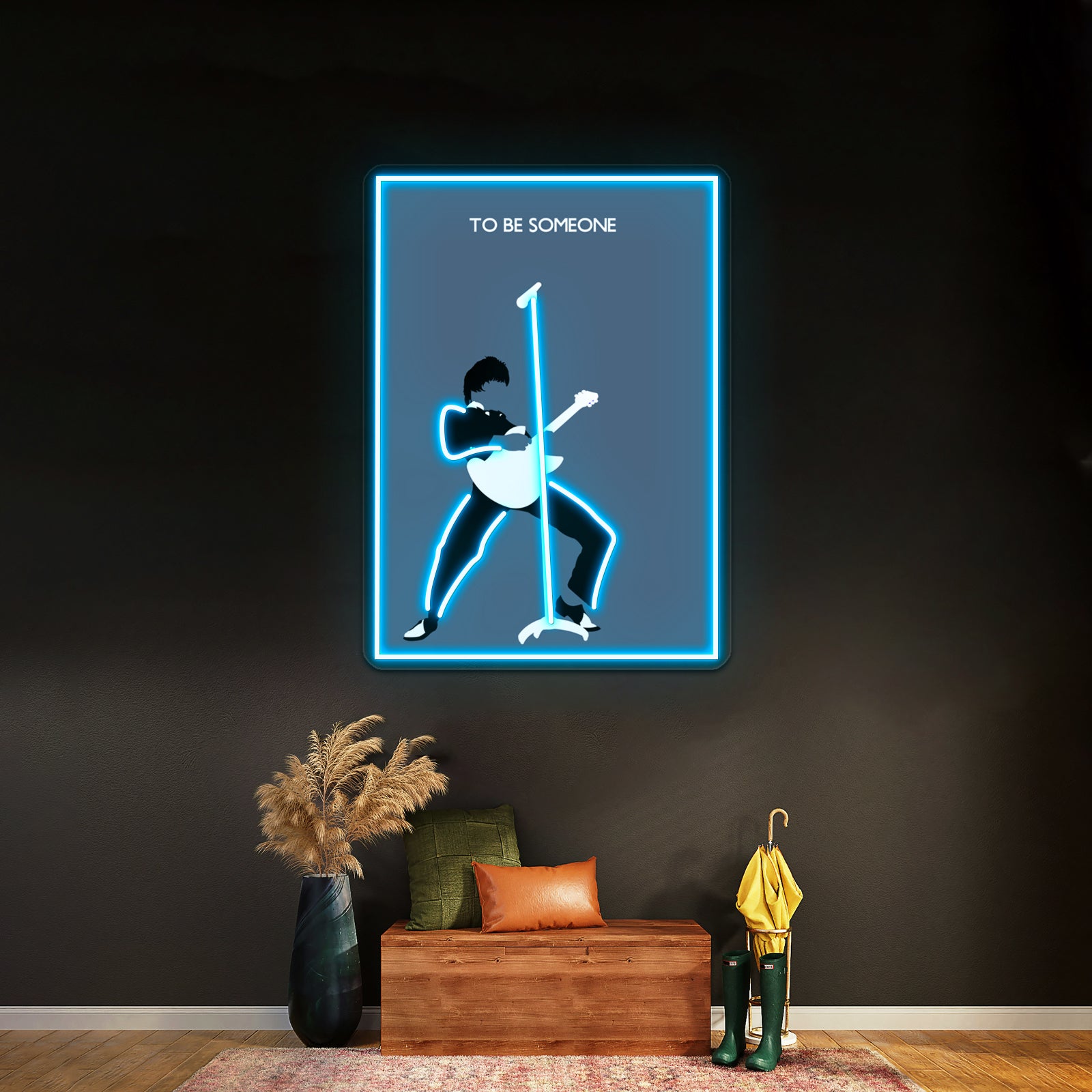 Paul Weller Of The Jam Minimalist Pop Artwork Neon Wall Sign | Shineneon