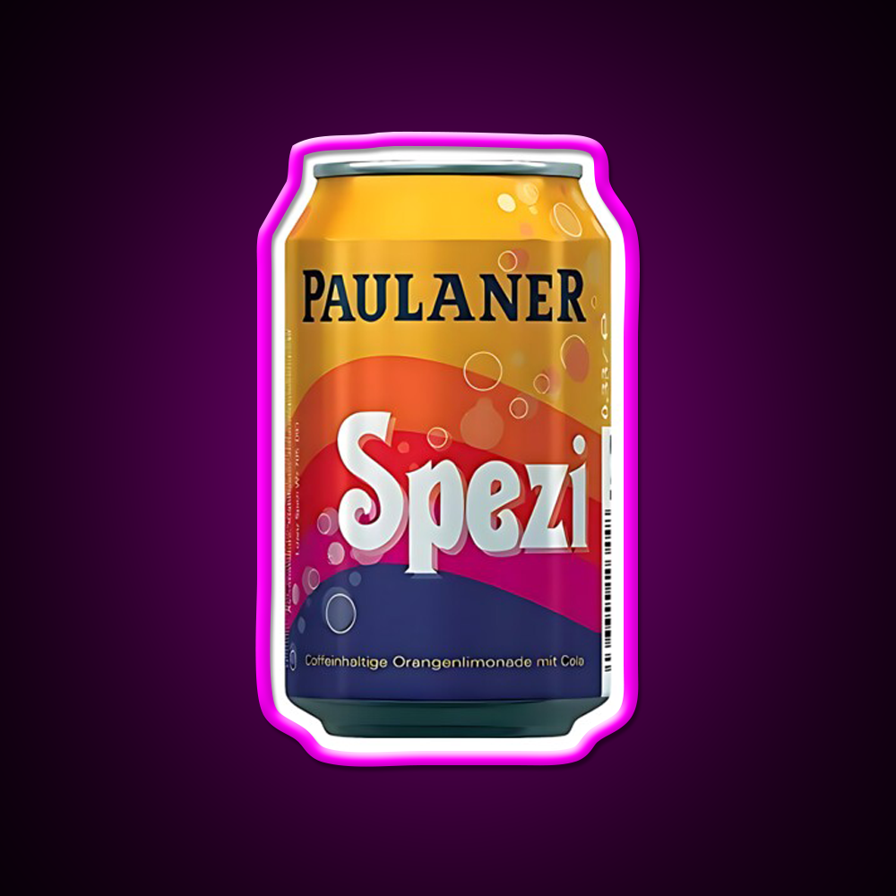 Paulaner Spezi Beer Bar Decor Led Neon Sign Home Bar Decor Rgb Color - Neon sign mounted on wall in room