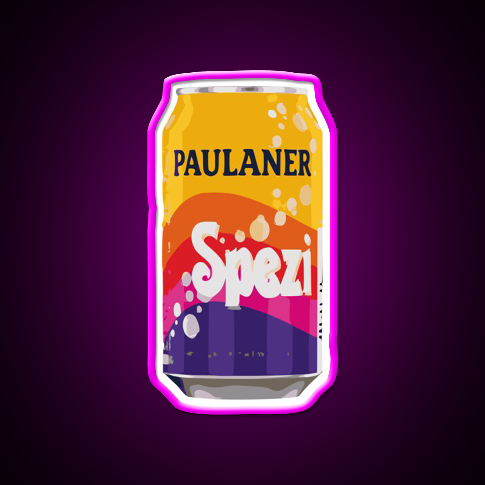 Paulaner Spezi Beer Bar Decor Led Neon Sign Wall Art Rgb Color - Neon sign mounted on wall in room