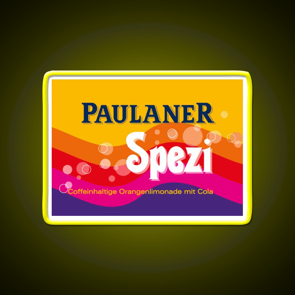 Paulanerspezi Munich Beer Bar Decor Led Neon Sign Wall Art Rgb Color - Custom LED neon sign front view