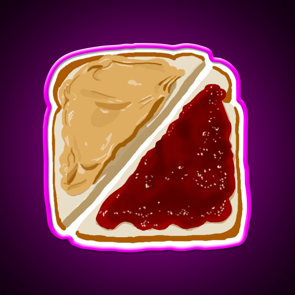 Pb And J Snack Food Led Neon Sign For Snack Room Rgb Color - Shineneon