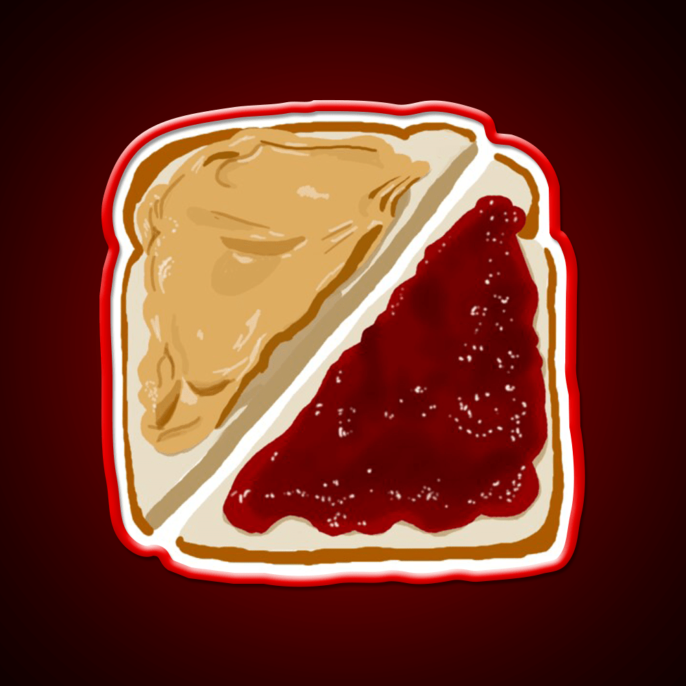 Pb And J Snack Food Led Neon Sign For Snack Room Rgb Color - Shineneon