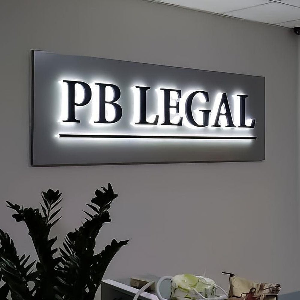 Pb Legal 3D Backlit Letters Business Metal Led Sign - Shineneon