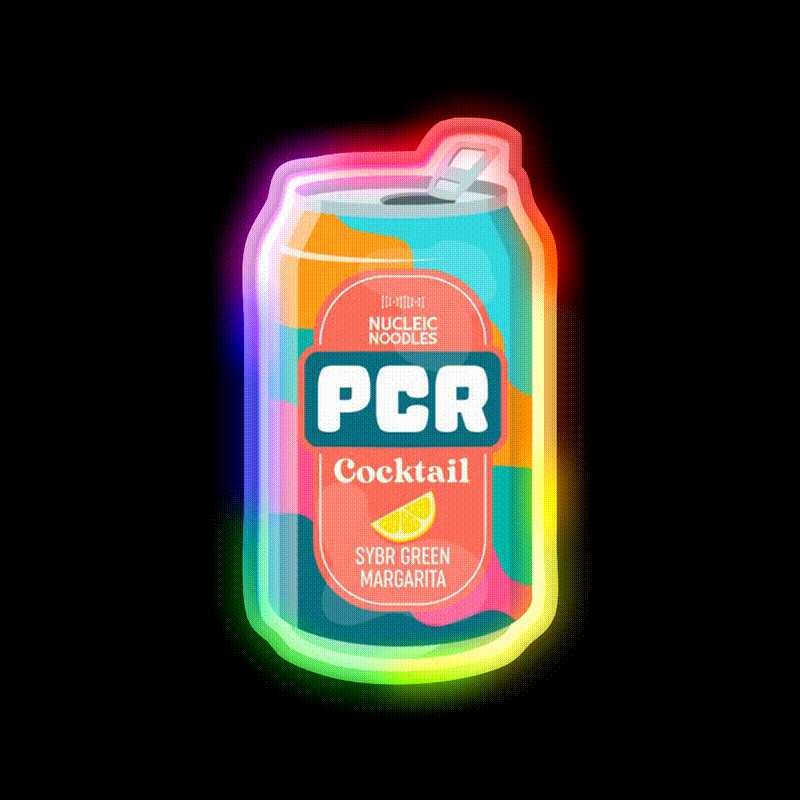 Pcr Cocktail Bar Decor Led Neon Sign Rgb Color - LED neon sign close-up detail