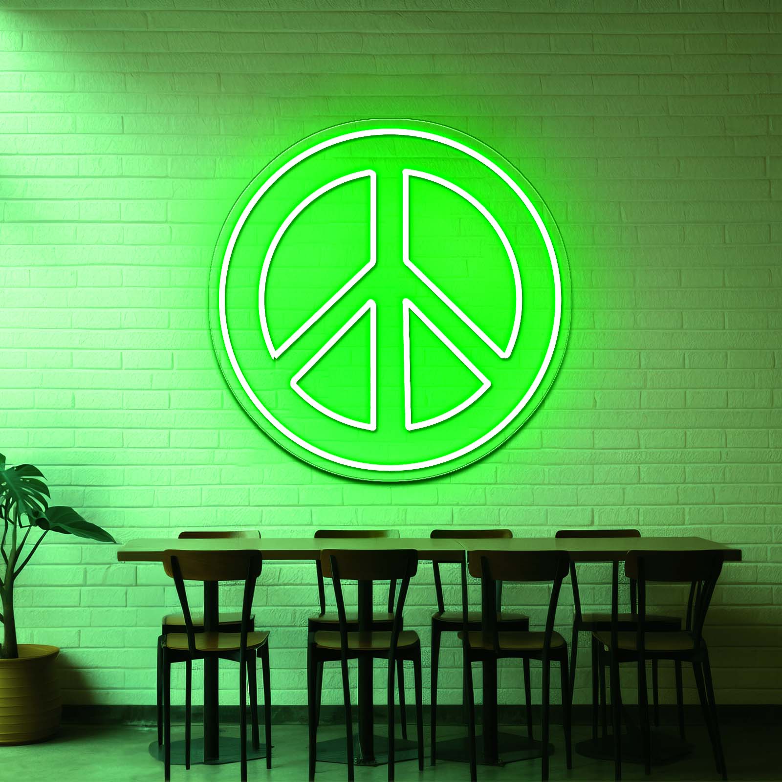 Peace And Love Neon Signs Wall Decor - Shineneon