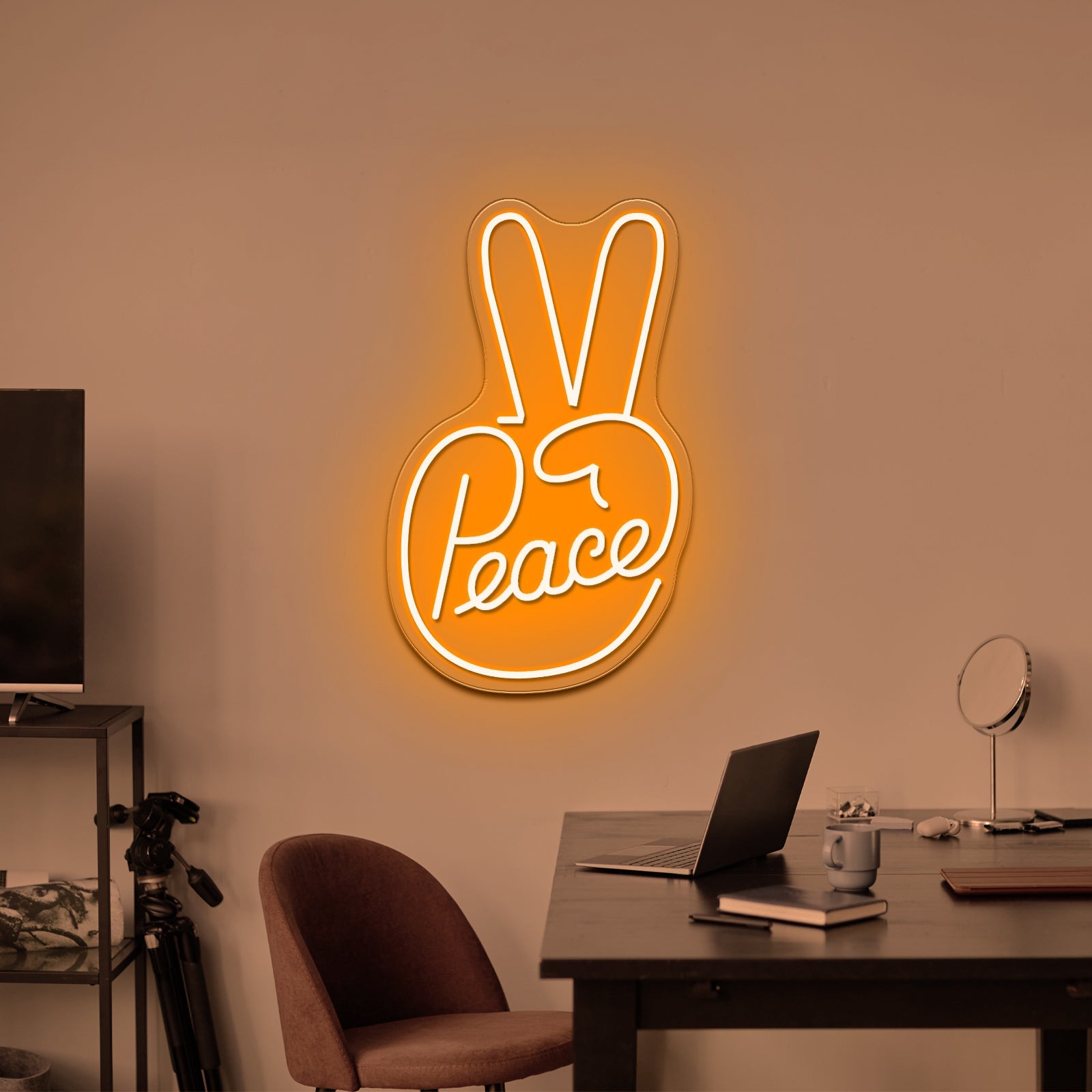 Peace Artistic Neon Signs Wall Art Led Signs - Shineneon