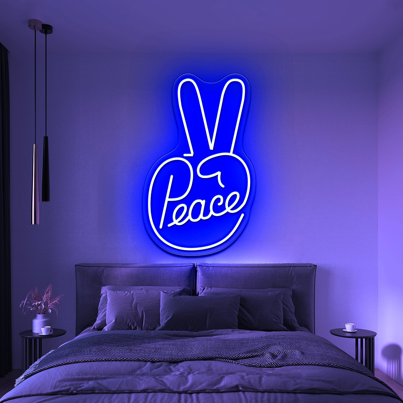 Peace Artistic Neon Signs Wall Art Led Signs - Shineneon