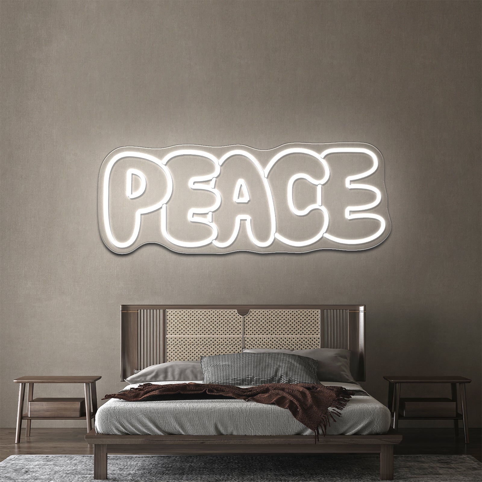 Peace Colorful Led Neon Signs Wall Art Words - Shineneon