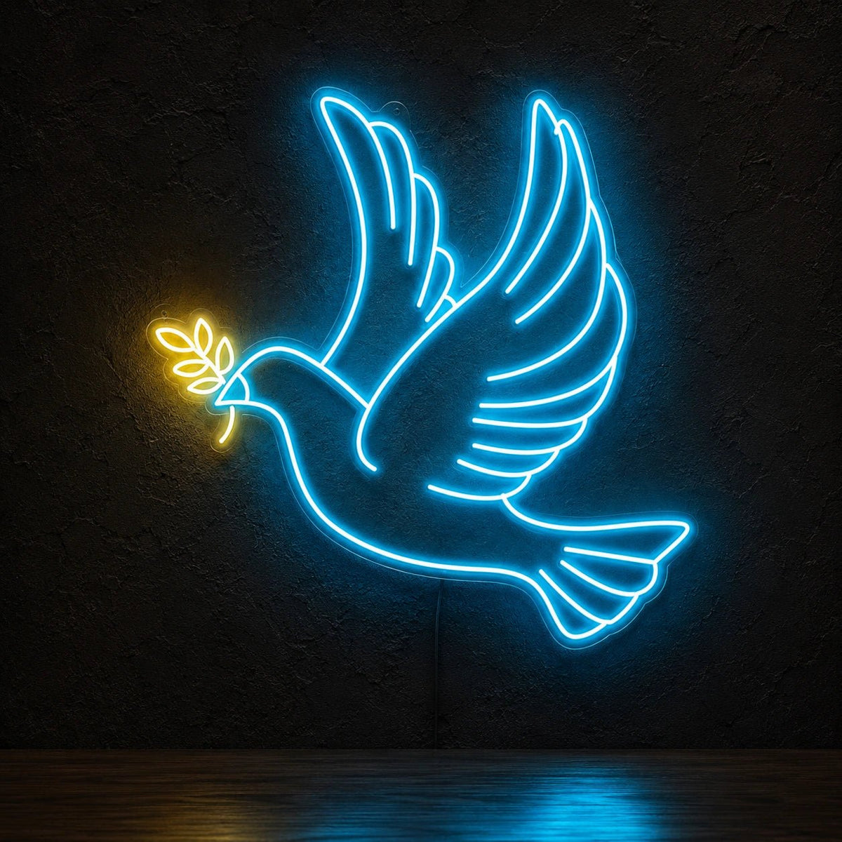 Peace Dove In Flight LED Neon Sign - Shineneon