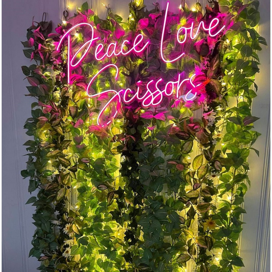 Peace Love Scissors Led Sign Business Neon Sign - Shineneon