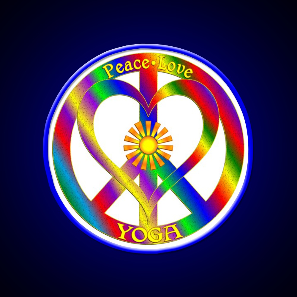 Peace Love Yoga Led Neon Sign For Wellness Space Rgb Color