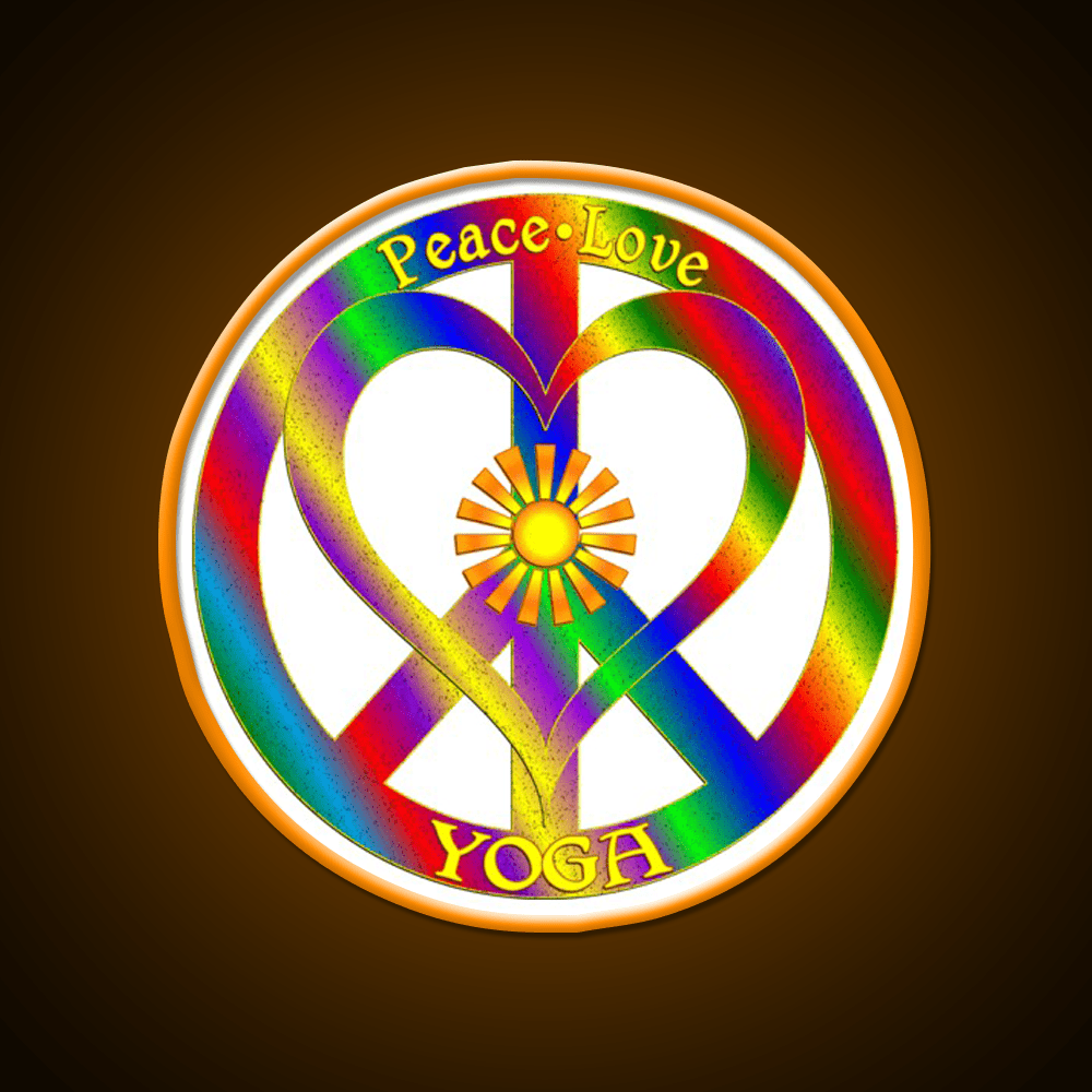 Peace Love Yoga Led Neon Sign For Wellness Space Rgb Color - Shineneon