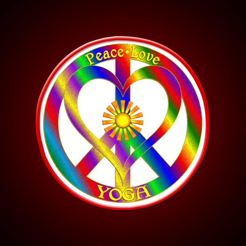 Peace Love Yoga Led Neon Sign For Wellness Space Rgb Color - Shineneon