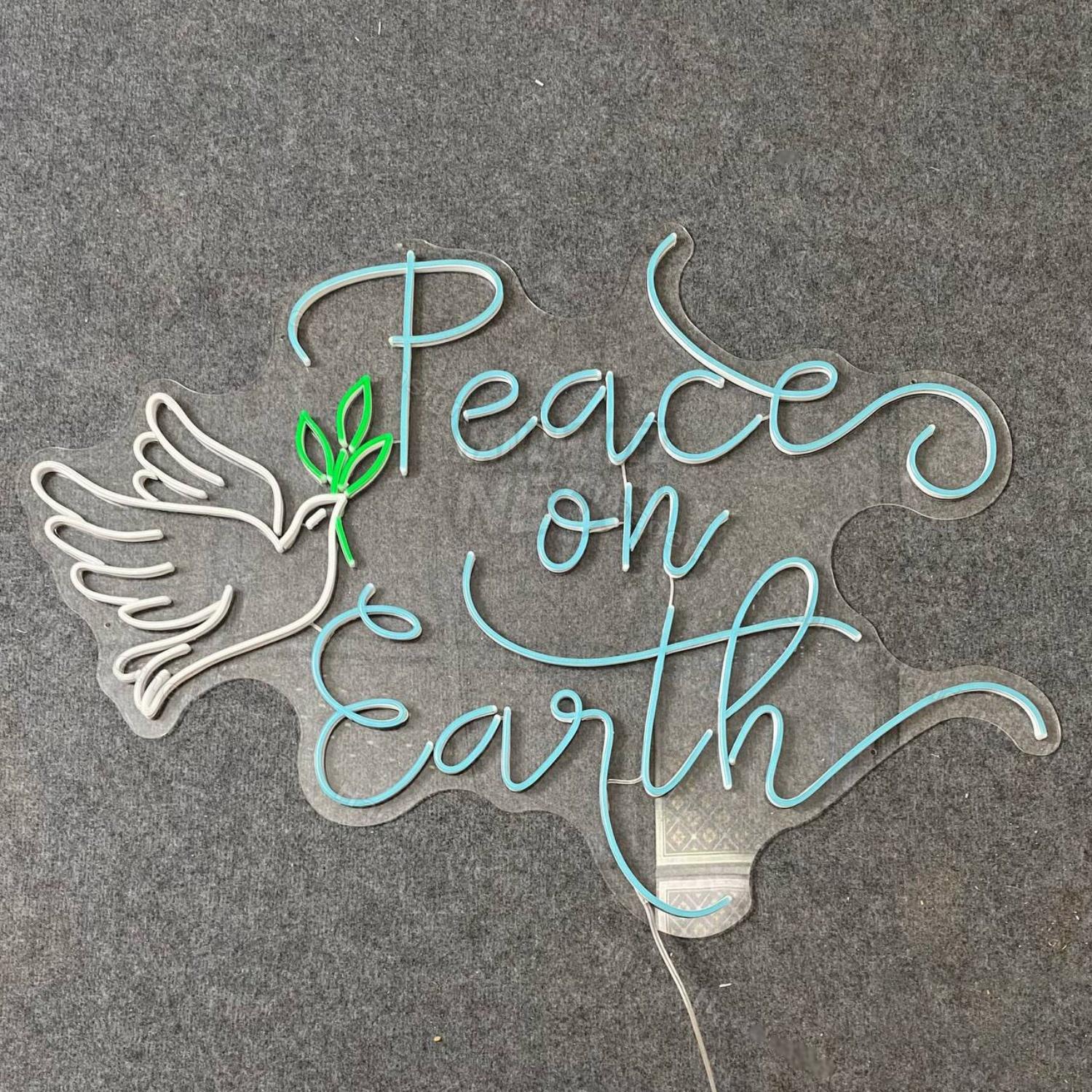 Peace On Earth With Dove Led Neon Sign | Shineneon