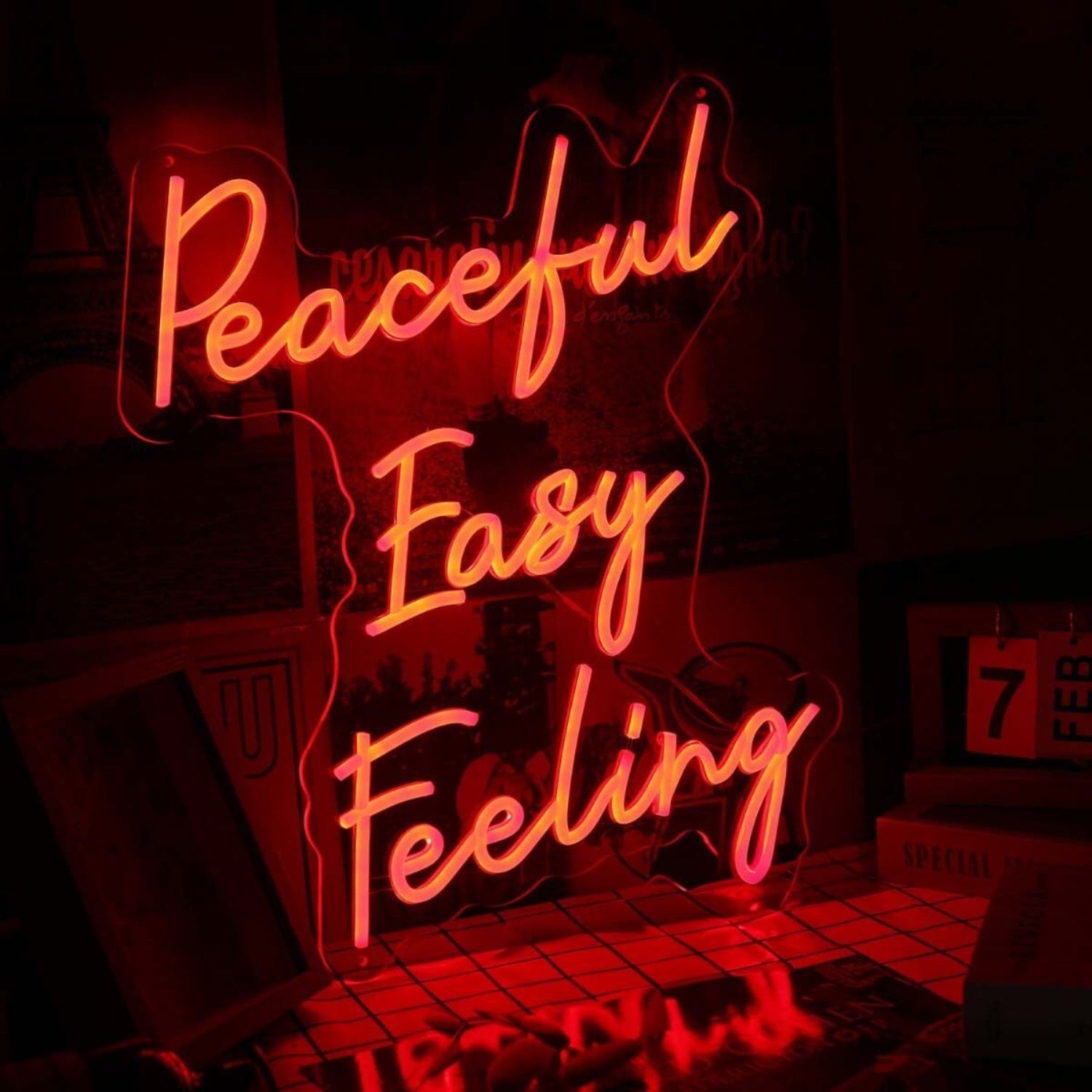 Peaceful Easy Feeling Red Led Neon Sign - Shineneon