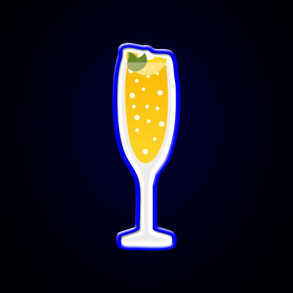 Peach Bellini Cocktail Bar Decor Led Neon Sign Rgb Color - Shineneon